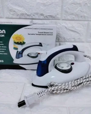 Travel Steam Iron White ABS Lightweight Variable Temp Control