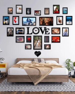 Trendy Heart-Shaped Wall Clock for Home Decor
