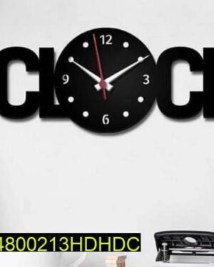Trendy Wooden Wall Clock 24x12 Inches MDF Analog