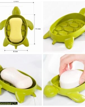 Turtle Soap Holder Plastic Self Draining Dry Bath Accessory