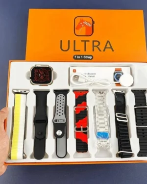 Ultra Smart Watch 7 in 1 Strap Set Mustard