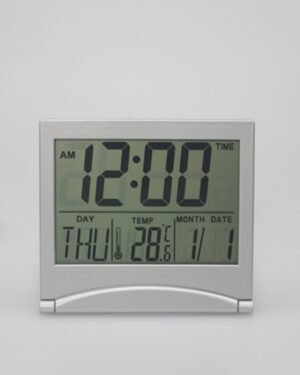 Ultra-Thin Digital Alarm Clock with Date & Temp Display