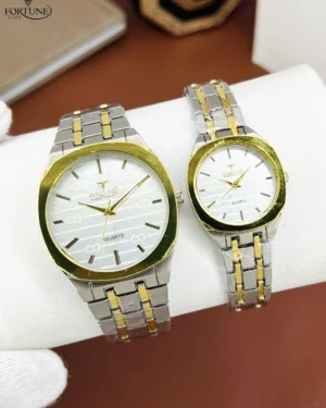 Unisex Best For Couples Watch 2 Pc