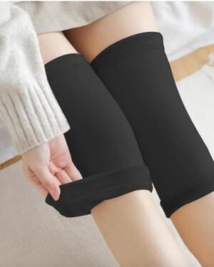 Unisex Wool Leg & Knee Warmers Black Daily Wear