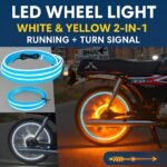 Universal Bike LED Wheel Light White & Yellow 2-in-1