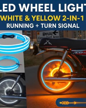 Universal Bike LED Wheel Light White & Yellow 2-in-1