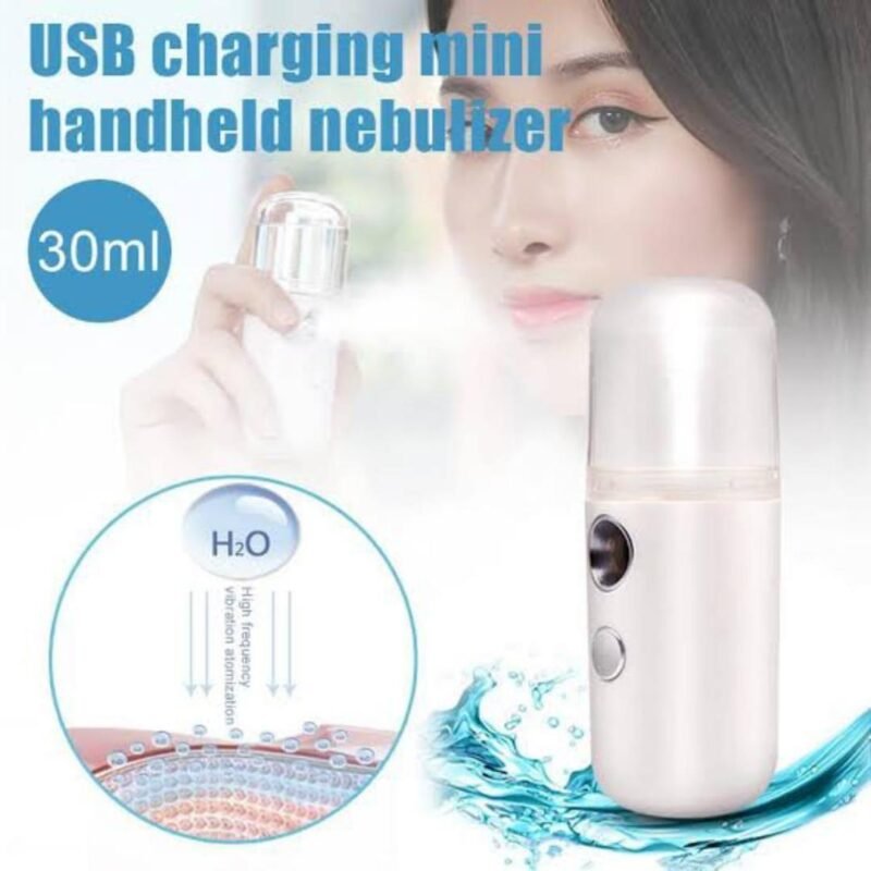 USB Charging Mini Nebulizer for Face Mist 30ml White
