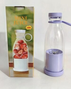 USB Rechargeable Mini Juice Blender 420ml Purple