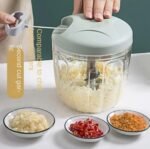 Vegetable Chopper Garlic Chopper 900ml Green ABS