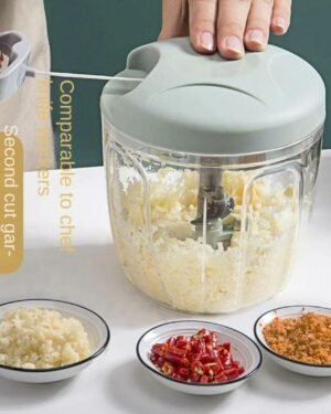 Vegetable Chopper Garlic Chopper 900ml Green ABS