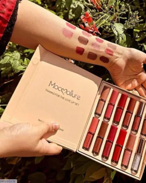 Velvet Glossy Lip Gloss 12 Pcs Radiant Collection