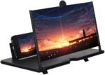 Video Amplifying Screen Black ABS Stand for Phones