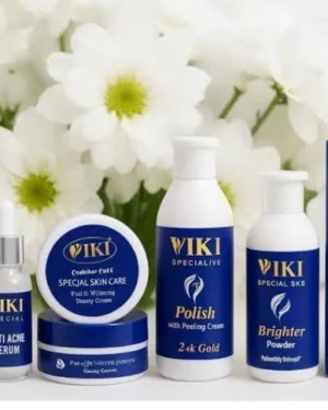 ViKi 3-in-1 Skin Care Bundle Whitening Serum Polish Cream