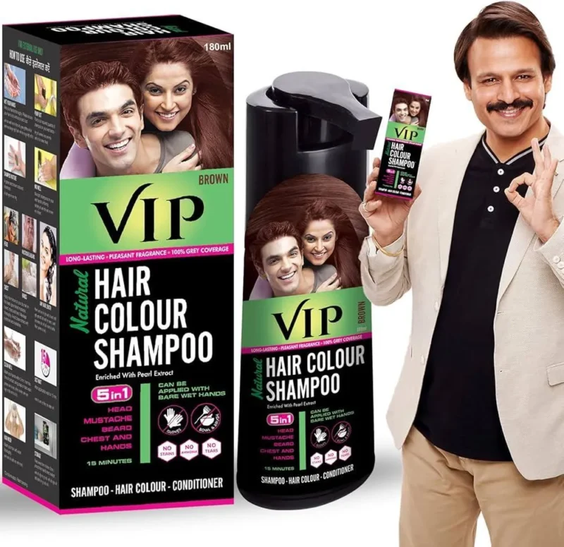 VIP Hair Colour Shampoo Black 180ml
