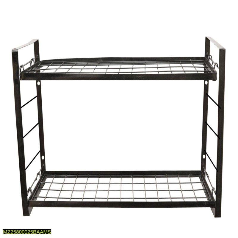 Wall Mounted Iron Storage Rack Black Wall Mounted Iron Storage Rack Black