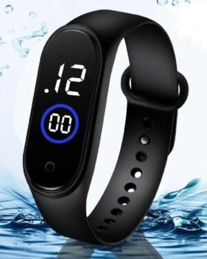 Waterproof LED Smart Watch for Boys Girls Black