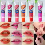 Waterproof Peel Off Lipstick 6 Pack Multicolor Glossy Finish