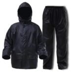 Waterproof Unisex Raincoat Suit Black Standard