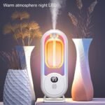 White LED Night Humidifier with Warm Atmosphere