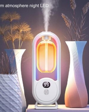 White LED Night Humidifier with Warm Atmosphere