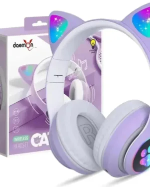 Wireless Cat Ear Headphones with LED Lights