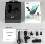 Wireless Microphone for Phone Black