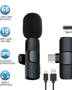 Wireless Type-C Mic for Vlogging & Streaming