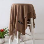 Women Cashmere Plain Stole 160cm Warm Winter