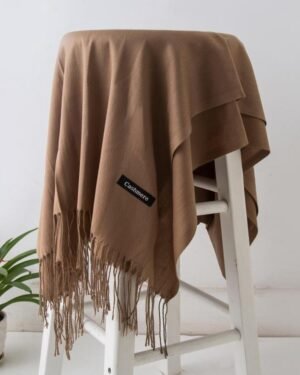 Women Cashmere Plain Stole 160cm Warm Winter