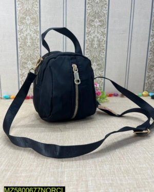 Women's Black Oxford Casual Travel Purse