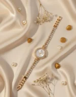 Women's Golden Chain Strap Quartz Watch 25mm