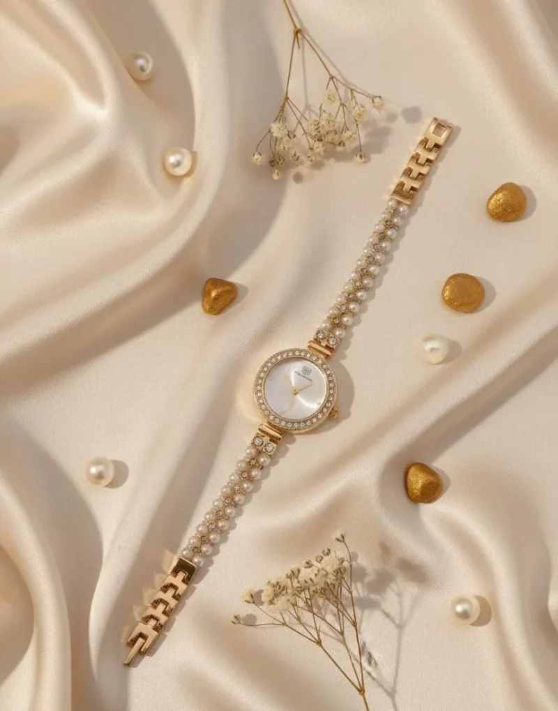 Women's Golden Chain Strap Quartz Watch 25mm Women's Golden Chain Strap Quartz Watch 25mm