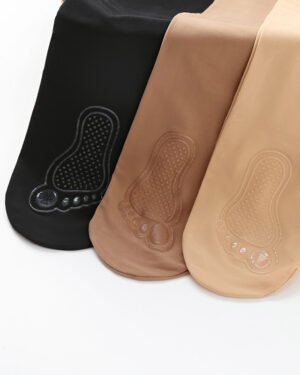 Women's Silk Non-Slip Footbed Stockings Large Size Multi-Color