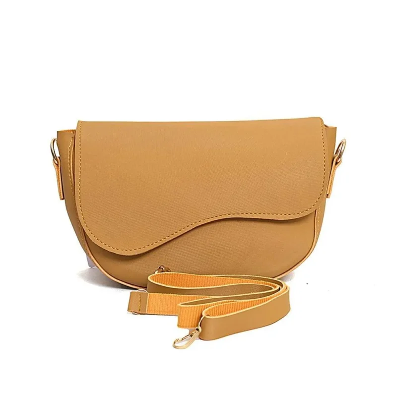 Yellow PU Leather Crossbody Bag for Girls Yellow PU Leather Crossbody Bag for Girls
